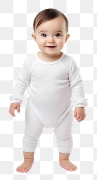 PNG Baby portrait sleeve white. 