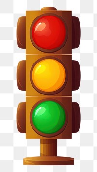 PNG Traffic light illuminated. 