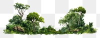 PNG Foresty greenery vegetation landscape outdoors. AI generated Image by rawpixel.