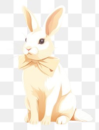 PNG White rabbit animal mammal pet. 