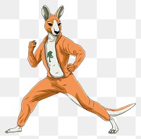PNG  Kangaroo animal mammal representation. AI generated Image by rawpixel.