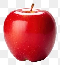 PNG Half red apple fruit plant food. AI generated Image by rawpixel.