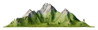 PNG  Mountain range landscape outdoors nature. AI generated Image by rawpixel.