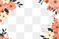 PNG  Floral pattern flower plant petal. AI generated Image by rawpixel.