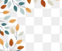 PNG  Leaves pattern plant leaf. AI generated Image by rawpixel.