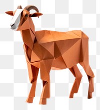 PNG Goat livestock origami mammal. 