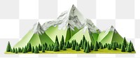 PNG  Mountain range landscape panoramic nature. AI generated Image by rawpixel.