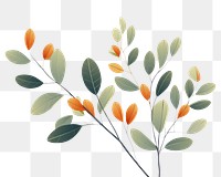 PNG  Leaf plant pattern branch green. AI generated Image by rawpixel.