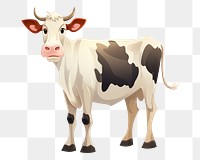 PNG Cow cow livestock cartoon. AI generated Image by rawpixel.