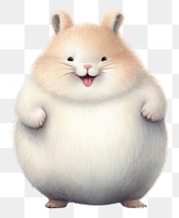 PNG  Rabbit hamster rodent mammal. AI generated Image by rawpixel.