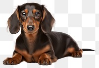 PNG  Cute dog dachshund animal mammal. AI generated Image by rawpixel.