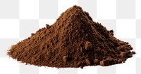 PNG  Dirt powder soil white background. AI generated Image by rawpixel.