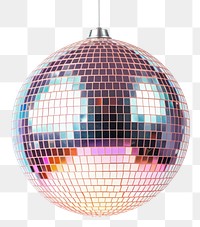 PNG  Disco ball sphere white background illuminated