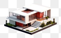 PNG House isometric modern architecture
