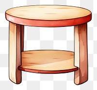 PNG Side table furniture cartoon  