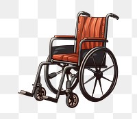 PNG Wheelchair furniture white background parasports. AI generated Image by rawpixel.