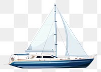 PNG Yacht watercraft sailboat vehicle. 