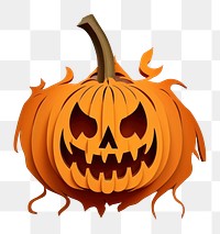 PNG Halloween pumpkin anthropomorphic jack-o'-lantern. 