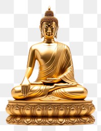 PNG Buddha statue white background representation