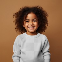 Child's sweater png, transparent mockup