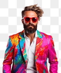 PNG Stylist man sunglasses portrait blazer. AI generated Image by rawpixel.