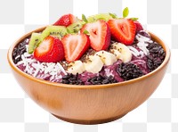 PNG Acai bowl strawberry blueberry dessert. AI generated Image by rawpixel.