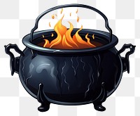 PNG Cauldron cartoon fire  