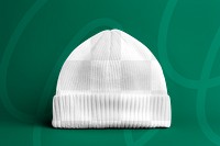 Winter beanie png, transparent mockup