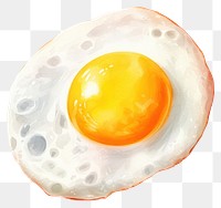 PNG A fried egg food white background freshness. AI generated Image by rawpixel.