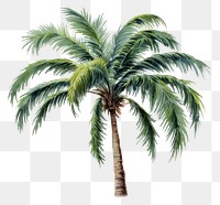 PNG Palm tree plant white background arecaceae. AI generated Image by rawpixel.