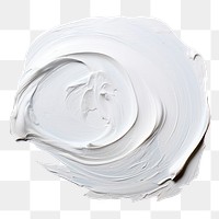 PNG White acrylic paint swatch  effect, transparent background