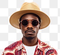 PNG American african man look camera sunglasses portrait adult. AI generated Image by rawpixel.