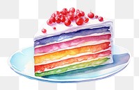 PNG Rainbow Cake cake dessert food. 