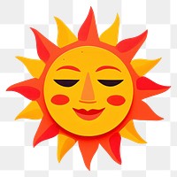 PNG Sun art craft face. AI generated Image by rawpixel.