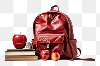 PNG Backpack handbag apple fruit. 