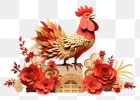 PNG Chinese New Year chicken poultry animal. 