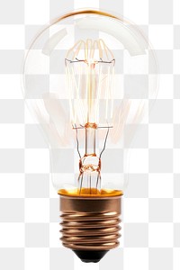 PNG Lamp lightbulb lamp white background. AI generated Image by rawpixel.
