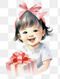 PNG  Birthday girl baby portrait smiling. AI generated Image by rawpixel.