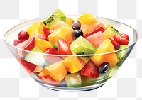 PNG Fresh fruit salad bowl food  