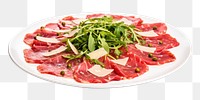 PNG Italian food vegetable arugula meat. 