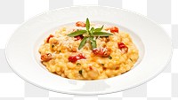 PNG Italian food risotto plate meal. 