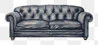 PNG Luxury dark sofa furniture chair comfortable. AI generated Image by rawpixel.