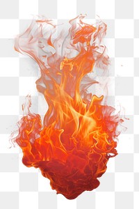 PNG Bonfire flame effect, transparent background. .