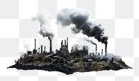 PNG Pollution pollution architecture factory. AI generated Image by rawpixel.