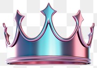 PNG Gradient chrom crown white background accessories. 