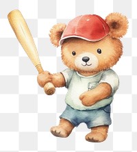PNG Playing a baseball sports cute toy. AI generated Image by rawpixel.