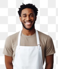 PNG Smiling adult smile apron. 