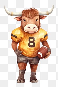 PNG Football livestock cartoon cattle. 