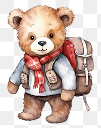 PNG Backpack mammal bear toy. AI generated Image by rawpixel.