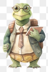 PNG Tortoise teacher animal amphibian tortoise. AI generated Image by rawpixel.